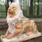 large sculptures gate gardian garden decoration lion marble statue for sale