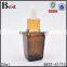 2017 hot selling essential oil 15ml 30ml glass dropper bottle empty amber square shape 30ml glass dropper bottle