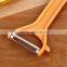 Customized color factory wholesale PP material stainless steel blade brush shape potato peeler