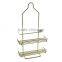 Home Two Tier Deluxe Shower Caddy Rack Organizer with Shelves