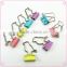 Cute Novelty Decorative Metal OEM Shaped Binder Clips as business gift