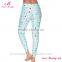Wholesale ice light weight blue leggings high waist pants