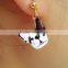 Fashion dog stud earrings,wholesale girls animal earring,alloy earring with color enameled