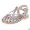 F10017E summer rhinestone sandals girls hot selling sandals