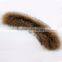 Myfur Royal Blue Genuine Raccoon Fur Collar Hood for Winter Coat