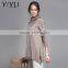Custom cashmere sweater lady turtleneck long pattern cable knit pullover