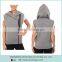 cotton with polyester Oversized hood asymmetrical cut Fleece Vest