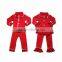 2017 Girl solid color Christmas pajamas kids long sleeve pajamas sets children boutique brother and sister pajamas sets