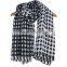Women Soft Fringe Winter Plaid Cashmere Scarf