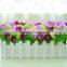 Lovely Decorative Artificial Silk Restaurant Table Daisy Flower With Fence Set