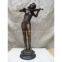 Playing Music Bronze Sculpture For Garden Decoration