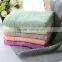 OEM Plain Dyed Satin Towels Bath Set Luxury Hotel 100%Cotton