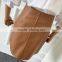 B22674A Women fashion PU leather skirt High waisted skirt zipper skirt