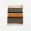 The New Green Orange Wide Striped Scarf In Winter