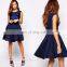 China new fashion women cocktail party dress 100% Polyester satin mesh short prom cocktail dresses