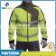 Most competitive reflective fluorescent polyester waterproof breathable cycling jacket