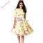 Ladies Retro Half Sleeve Floral swing vintage dress