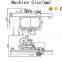 SUS304 stainless steel automatic round bottle fixed-position sticker labeling machine with date printer