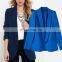 2017 New style ladies long sleeve coat fitted coat latest placket coat for women