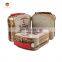 Lunch tin box with handle/bread tin box packaging/food tin box