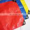 11ftx24ft blue orange waterproof pe tarpaulin fabric for truck cover from china factory