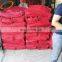 52*85 cm Light red onion cheap PE/PP raschel leno mesh bag for sale