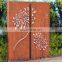 Corten Steel Fence Courtyard Decorative Corten Steel Screen