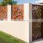 Laser cut corten steel garden gate