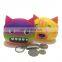 Personalized Cartoon Animal Cat/Panda Mini Coin Purse Lady Clutch Coin Bag Silicone Wallet
