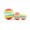 Dog chew EVA foam toy cotton rainbow ball for dog molar teeth cleaning pet toy