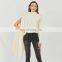 TWOTWINSTYLE Women's Sweater Turtleneck Long Sleeve Loose For Female Casual Asymmetrical Hollow Out