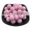 Free Sample Custom Handmade Crochet Wooden Beads BPA Free Baby Silicone Teething Pendant