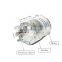 Micro gearbox reduction 37mm low speed and big torque 12 Volt gear dc motor
