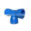 ISO 2531 ductile cast iron all socket tee pipe fitting