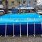 Best Quality Above Ground Square Rectangular Metal Frame Supported Swimming Pool for Kids and Adult