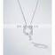 New Style S925 Sterling Silver Butterfly Necklace 18k Rose Gold Clavicle Necklace White Fritillaria Pendant