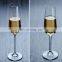 Best Seller Tulip Shaped Crystal Custom Logo Wedding Gifts Glass Champagne Flutes Wholesale