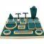 Fadeli Wholesale Custom Jewelry Wooden Suede Ring Jewelry Display Stand