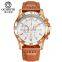 OCHSTIN 068A Military Men Sport Quartz Watches Leather Band Relogio Masculino Men's Business Watch