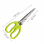 Professional Stainless Steel 5 Blades Kitchen tailor Scissors Herb Scissors With Comb