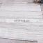 White Wood Vein Marble Stone Shower Wall Panel , Marble Tub Surround Panels