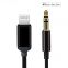MFi certified lightning to 3.5mm headphone jack adapter male car aux audio converter cable for iPhone 7/8X