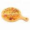 Simple Durable Natural Bamboo Pizza Peel,Round Bamboo Pizza Cutting Board