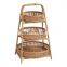 Rattan Storage Basket With 3 Tier Fruit Basket Cheap Wholesale