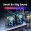 Desktop Computer Speaker Wired Laptop 2 Channel USB Music Box with Glare RGB Colorful LED Light Speaker