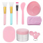 Wholesale Pink 11 in 1 Professional Self Skin Care Tool Kit Mask Brush Spatula Bowl Face Mask Set With Headband Your Own Brand