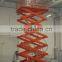1.35~9m, 0.3 ton air hydraulic motorcycle lift table /double scissor lift table /small scissor lift table