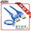 Wide selection micro 1.4 2.8 3.0 cable data usb cable oem flat head