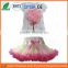 hot pink flower pettiskirt set,fluffy tutu skirt set for baby girl clothes summer kids clothing suit