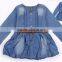 2016 kids Jeans for girl children denim dress Denim latest jeans tops